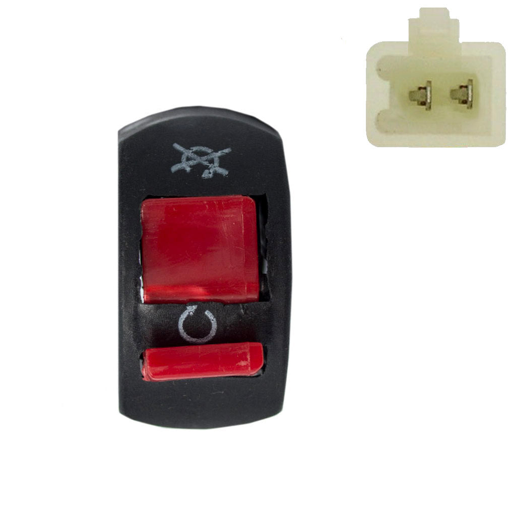 Safety Kill Switch Handlebar Style - 2 Wire Male Connector - Apollo Z20 Z40 Dirt Bike - VMC Chinese Parts