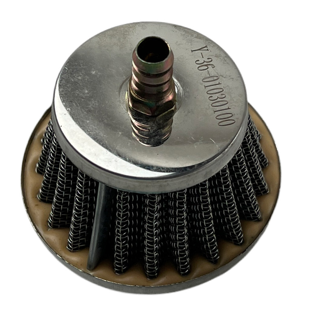 Air Filter - 38mm ID with 3/8 Inch Nipple - Apollo Blazer 9, Commander 125, Falcon X ATVs - VMC Chinese Parts