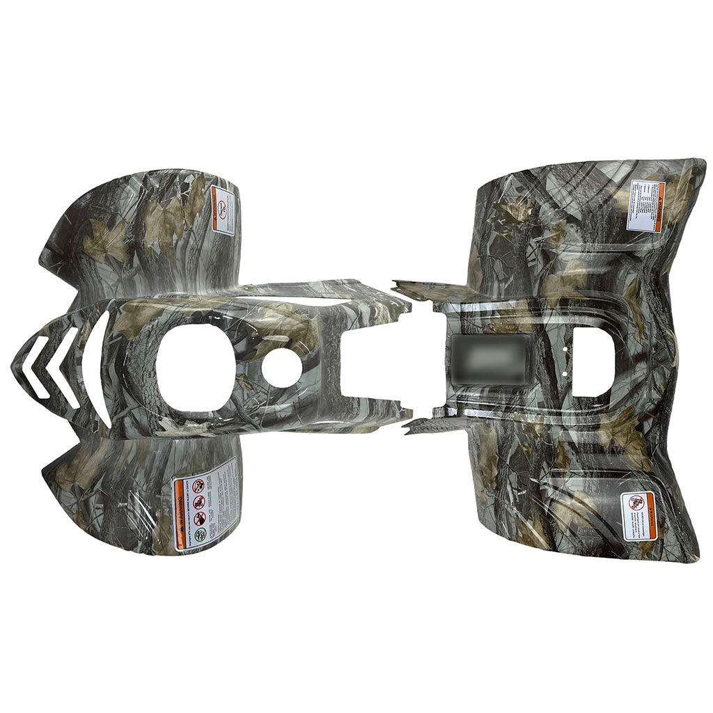 ATV Body Fender Kit - 2 Piece - White Tree Camo - Tao Tao ATA110B, Boulder B1 - VMC Chinese Parts