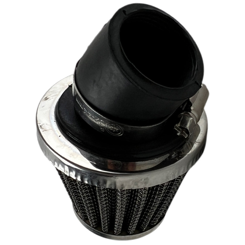 Air Filter - 35mm ID with 3/8 Nipple - Curved - Apollo Mini Commander 110 ATV - VMC Chinese Parts