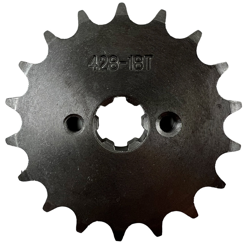 Front Sprocket 428-18 Tooth for 50cc-125cc Engines - VMC Chinese Parts
