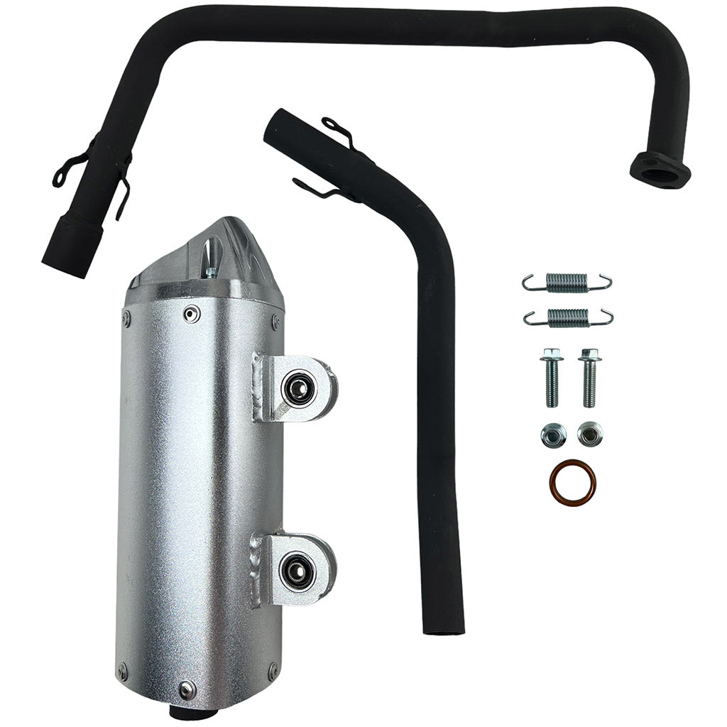 Exhaust System / Muffler for Tao Tao Raptor 200, Coleman AT200-B ATV - VMC Chinese Parts