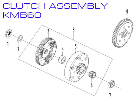 Clutch Bushing - Zongshen ZL60 - Kayo KMB60 Dirt Bike - VMC Chinese Parts