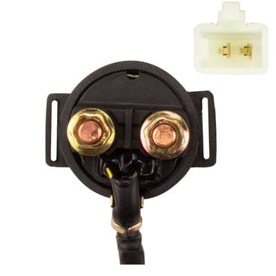 Starter Relay Solenoid with 2-Wire Male Plug - 8 Inch Pigtail - Version 121 - VMC Chinese Parts