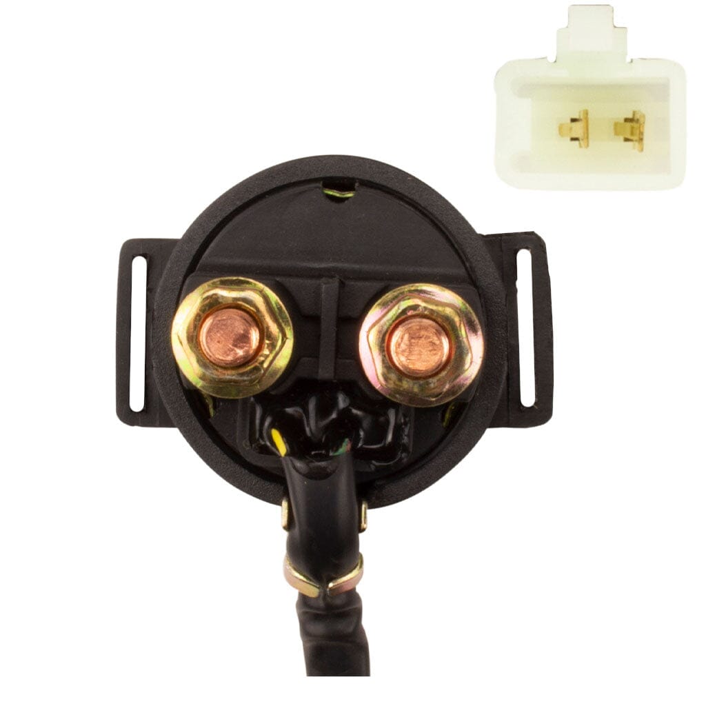 Starter Relay Solenoid with 2-Wire Male Plug - 8 Inch Pigtail - Version 121 - VMC Chinese Parts
