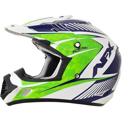 AFX FX17 Complex Helmet - Large - Green Blue [0110-4555]