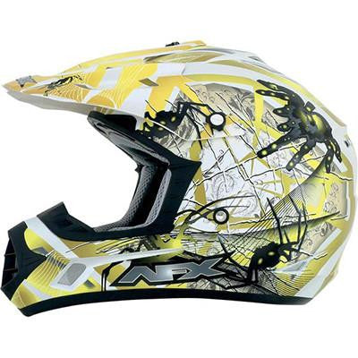 AFX FX17Y Yellow Trap Spider Youth Helmet - Medium - [0111-0861]