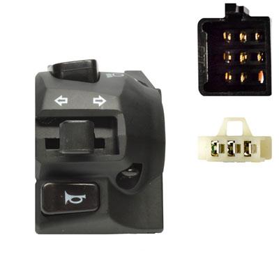 Handlebar Switch - 14 Wire - Left - Scooter Moped Motorcycle - Version 95 - VMC Chinese Parts