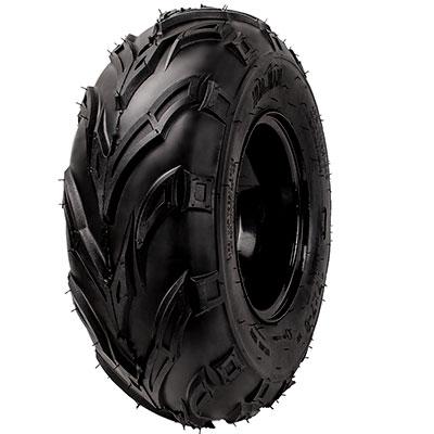 Rim and Tire Assy 17x7-8 - 4 Bolt - 8mm - Right - Tao Tao - VMC Chinese Parts