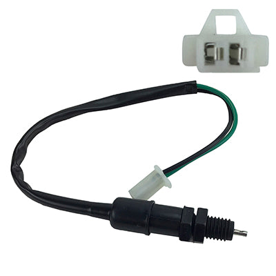 Threaded 12mm Brake Light Safety Switch with 2-Wire FEMALE Plug - Version 15