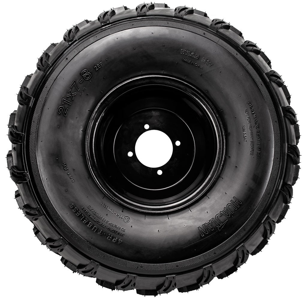 Rim and Tire Assy 21x7-8 - 4 Bolt - 8mm - Left - Tao Tao - VMC Chinese Parts