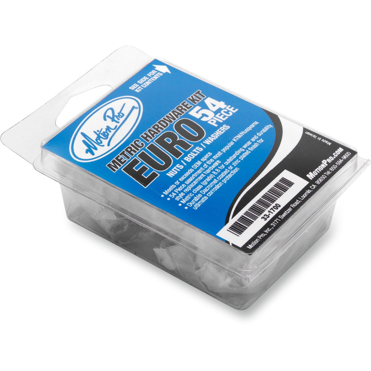 Motion Pro Hardware Kit - 54 Piece - Metric Euro - Nuts Bolts Washers - (2404-0671) - VMC Chinese Parts