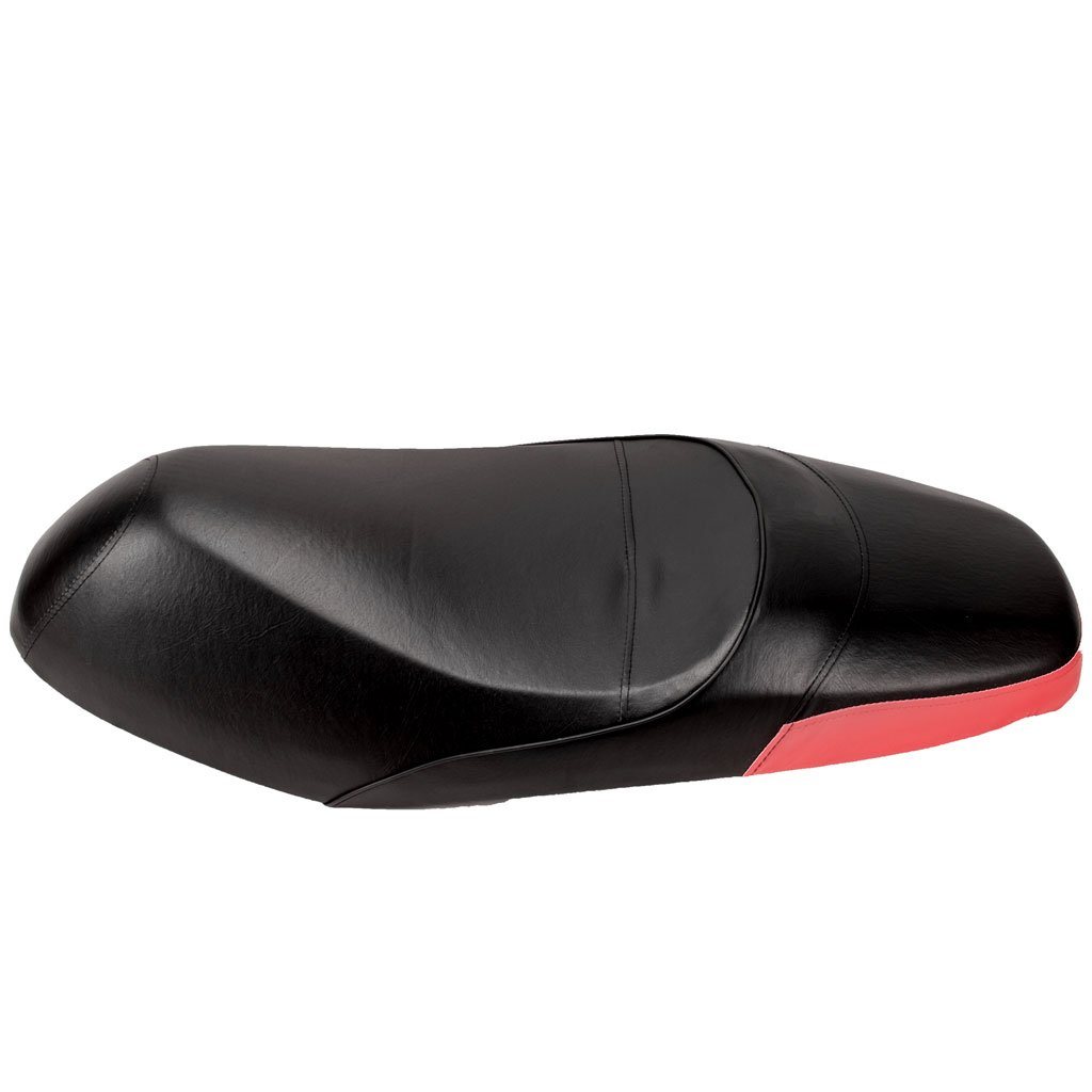 Seat 35 Inch Scooter - Tao Tao Quantum 150cc Scooter - Black with Red Trim - VMC Chinese Parts