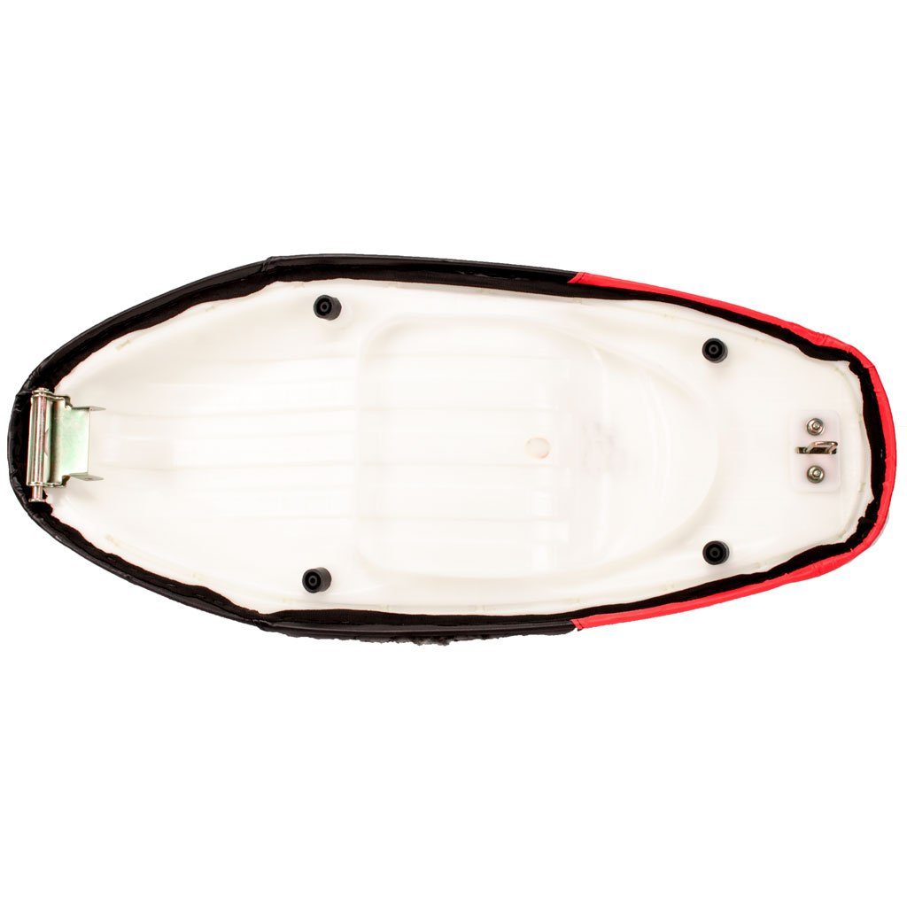 Seat 35 Inch Scooter - Tao Tao Quantum 150cc Scooter - Black with Red Trim - VMC Chinese Parts