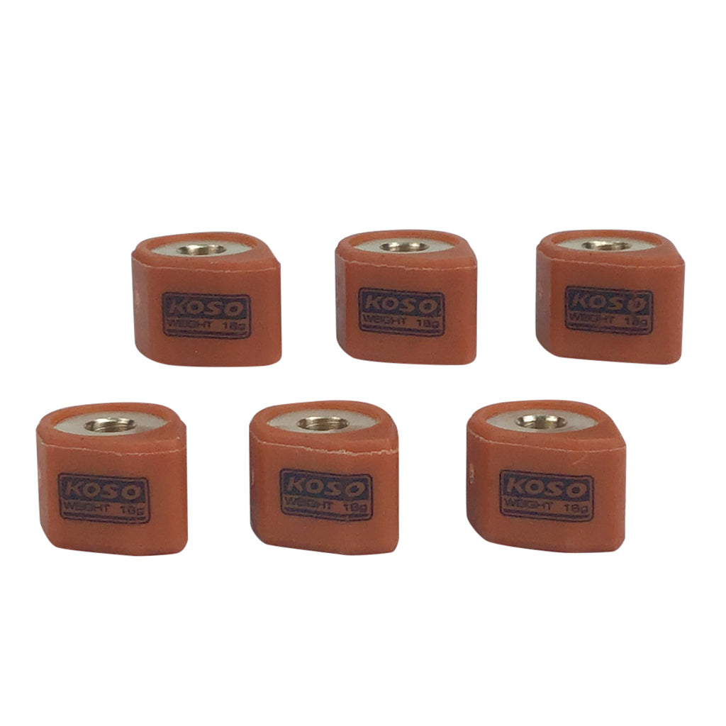 18x14 - 18 Gram Variator Slider Weight Kit - GY6 125cc 150cc 170cc - VMC Chinese Parts