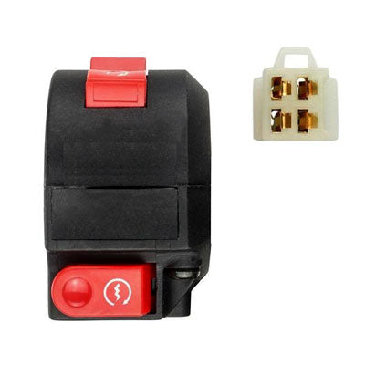 Handlebar Switch - 4 Wire - Left - Tao Tao NEW CHEETAH, NEW TFORCE ATV - Version 50 - VMC Chinese Parts