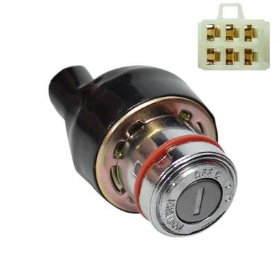 Ignition Key Switch - 6 Wire - Version 25