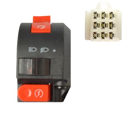 Handlebar Switch - 9 Wire - Left - ATV - Version 31 - VMC Chinese Parts