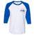 VMC Graphic Baseball Tee - Adult - White and Royal Blue - VMC Chinese Parts