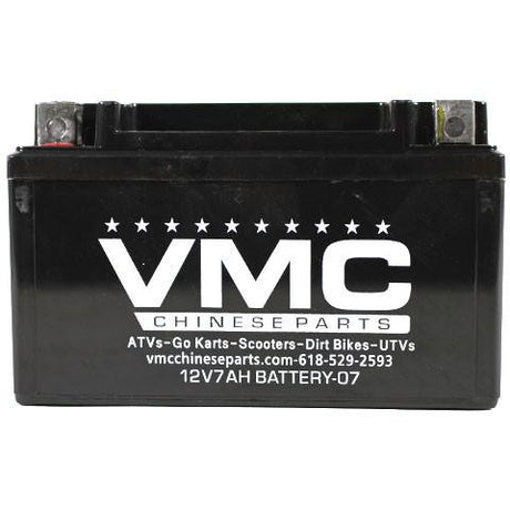 Battery - 7Ah - Lead Acid - - - - - - - - 6.0 L * 3.5 W * 3.75 H - VMC Chinese Parts
