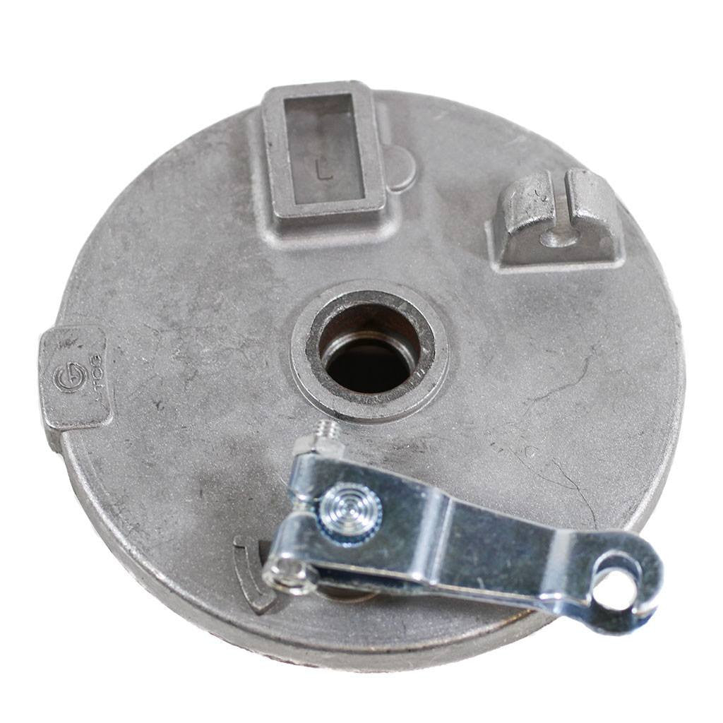 Brake Assy - LEFT - 5.0 Inch Drum with Backing Plate and Shoes - Version 01L - VMC Chinese Parts