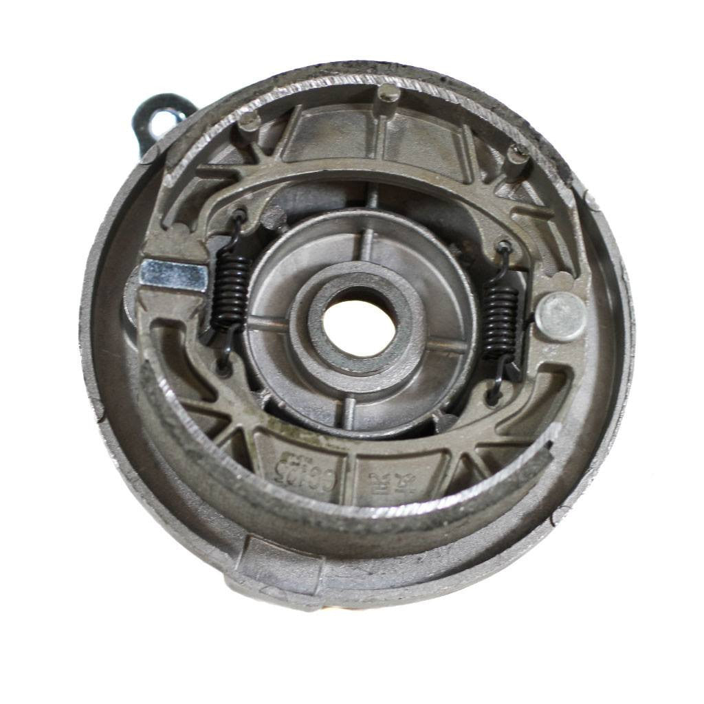Brake Assy - LEFT - 5.0 Inch Drum with Backing Plate and Shoes - Version 01L - VMC Chinese Parts