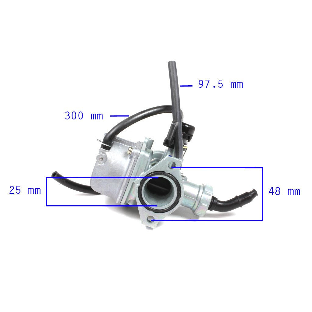 Carburetor - PZ25 - Hand Choke - 90cc-125cc - Version 11 - VMC Chinese Parts