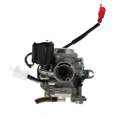 Carburetor - PD19J - GY6 50cc - Metal Top and Spring Drain Line - GY6 50cc - Version 31 SCOOT