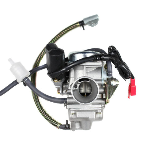 Carburetor PD24J - 24mm with Spring Drain Line - GY6 150cc Scooters