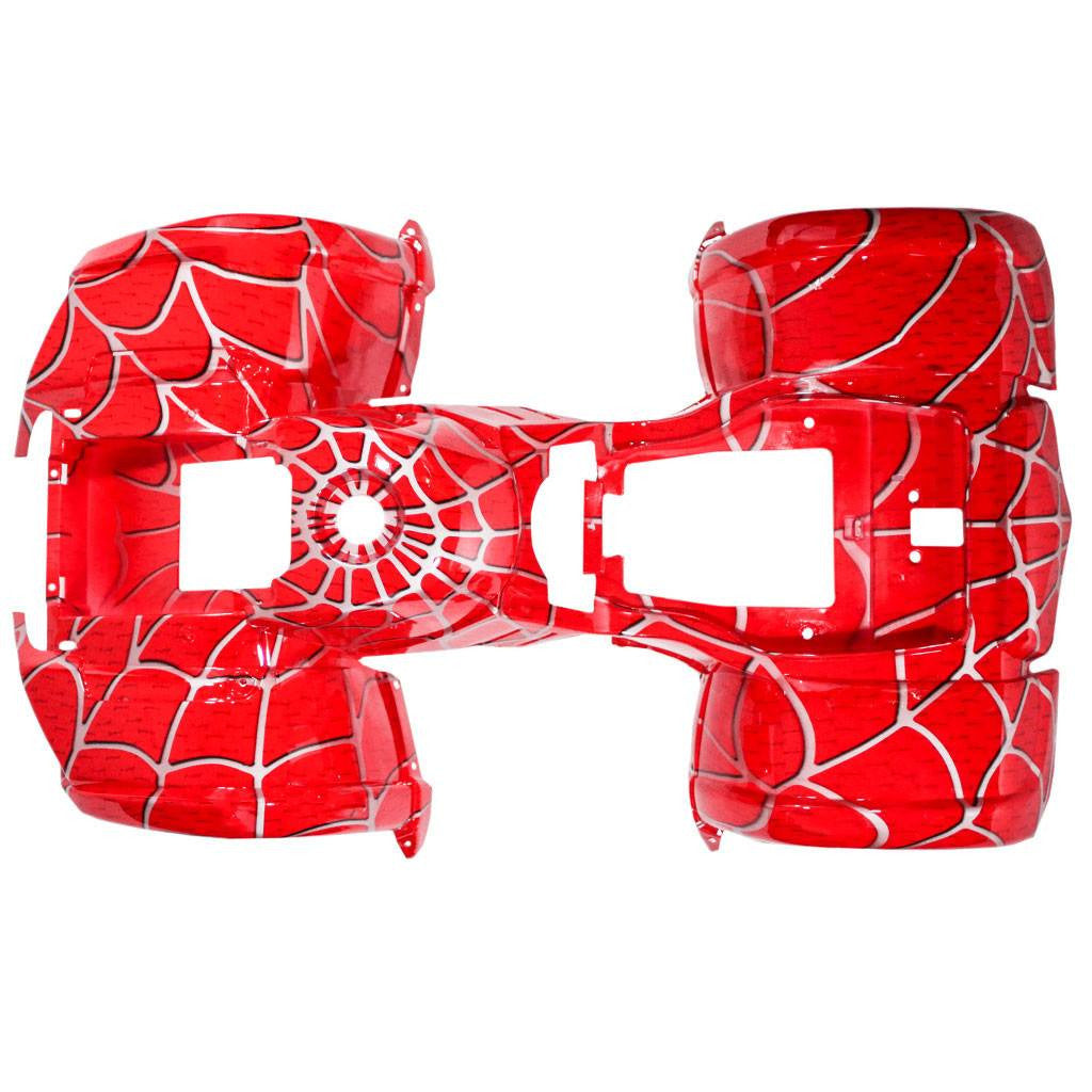 ATV Body Fender Kit - 1 Piece - Red Spider - Tao Tao ATA110D, ATA125D, TFORCE - VMC Chinese Parts