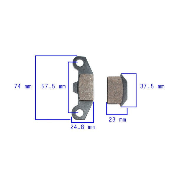 Brake Pad Set - Coleman AT200B, Tao Tao Arrow 150, GK110, Triton, 4FUN - VMC Chinese Parts