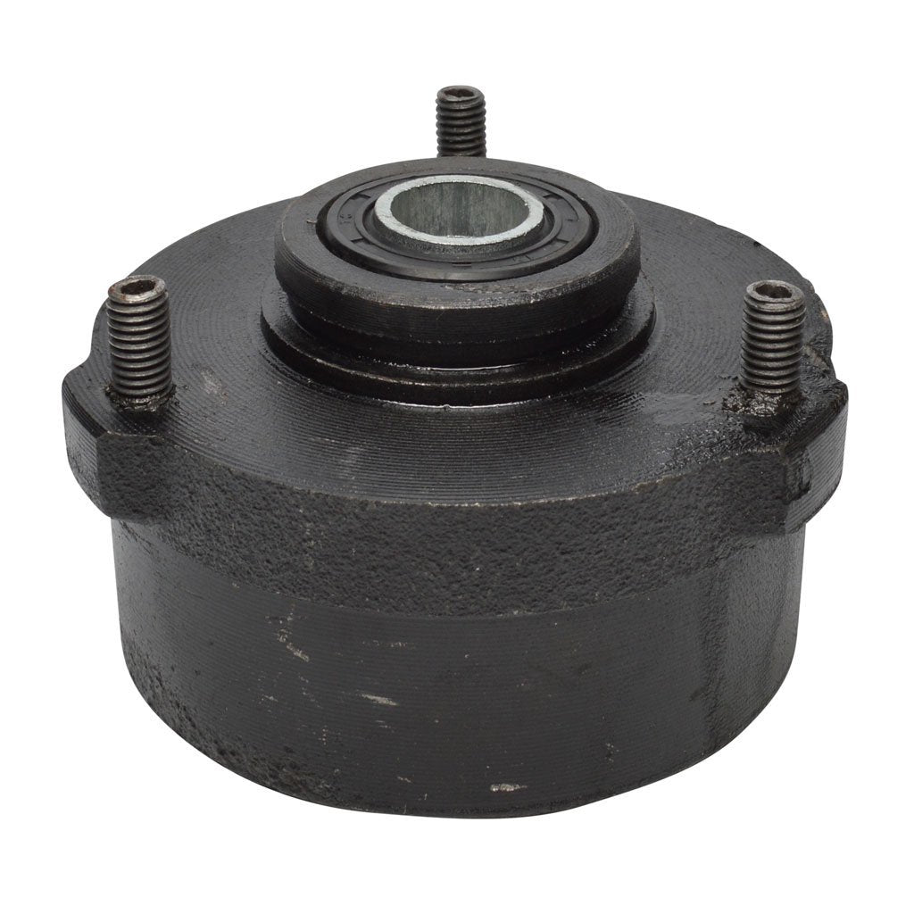 Brake Drum and Wheel Hub Assy - (3) 8mm Studs - 6 Inch or 7 Inch Tires - Tao Tao ATA110B, Coolster 3050C - VMC Chinese Parts