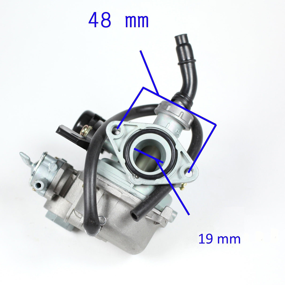 Carburetor - PZ19 - Hand Choke w/Petcock - Kazuma 100cc-110cc - Version 15 - VMC Chinese Parts