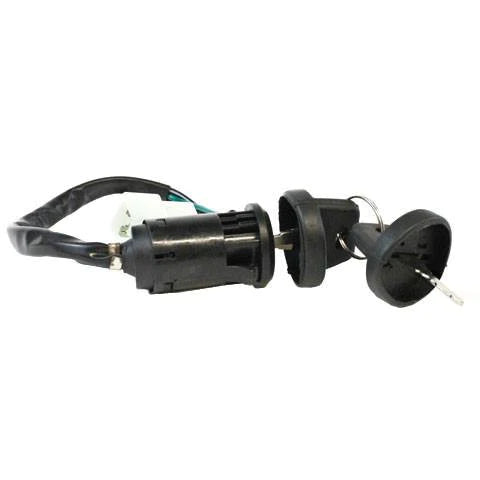 Ignition Key Switch - 4 Wire - Eton Viper Sierra Impuls Rascal 50cc 70cc 90cc - VMC Chinese Parts