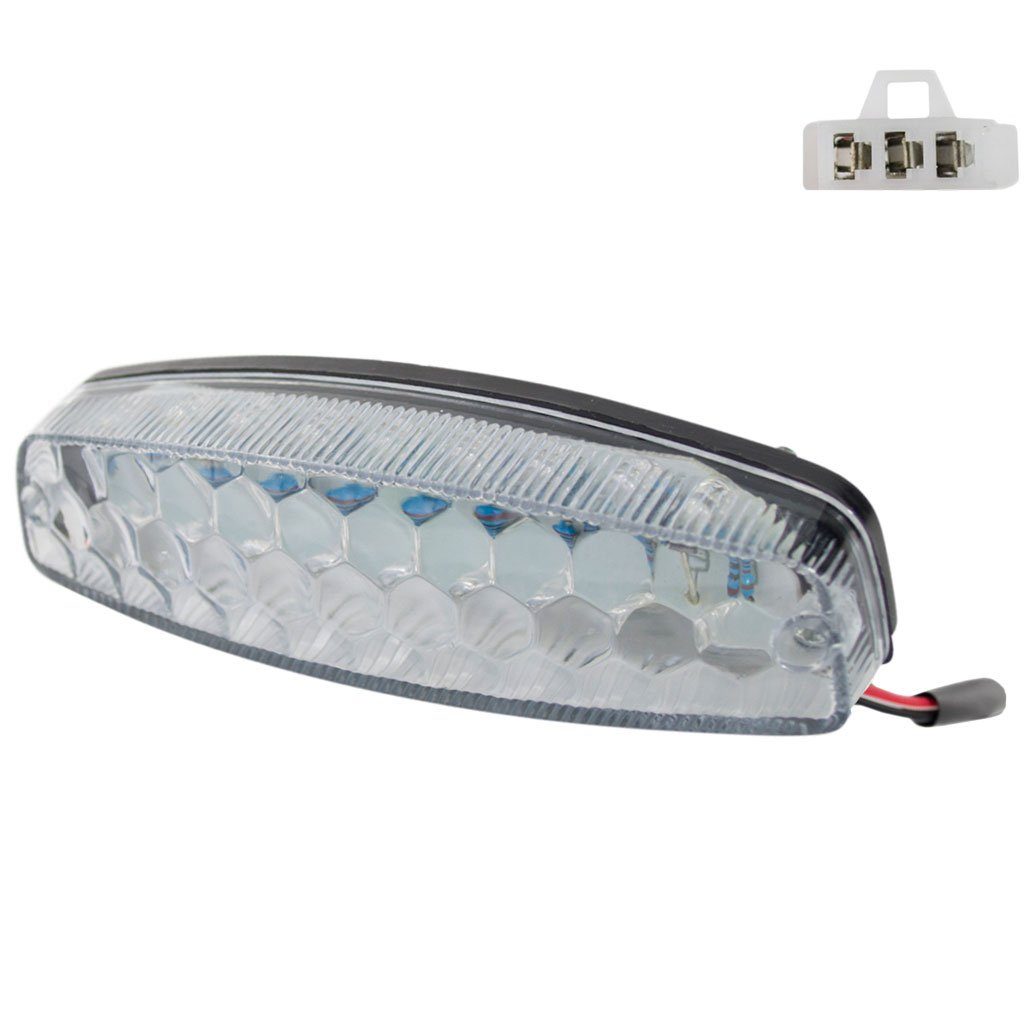 Tail Light - Universal - Clear Lens - Female Plug - LED - VMC Chinese Parts