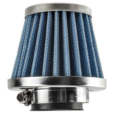 Air Filter - 32mm ID - BLUE - 50cc-125cc - Version 1702 - VMC Chinese Parts