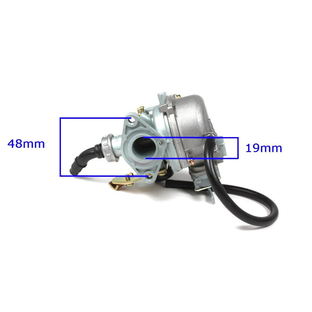 Carburetor - PZ19 - Cable Choke with Petcock - 50cc-125cc - Version 62 - VMC Chinese Parts