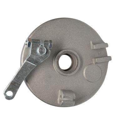 Brake Assy - LEFT - 4.0 Inch Drum with Backing Plate and Shoes - Tao Tao ATA110B, ATA110F, Rock110 - VMC Chinese Parts