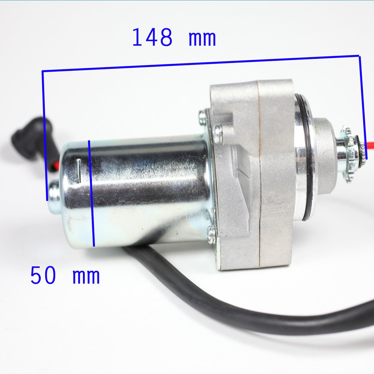 Starter - 12 Tooth - 3 Bolt - Top Mount - 110cc 125cc - Version 1 - VMC Chinese Parts