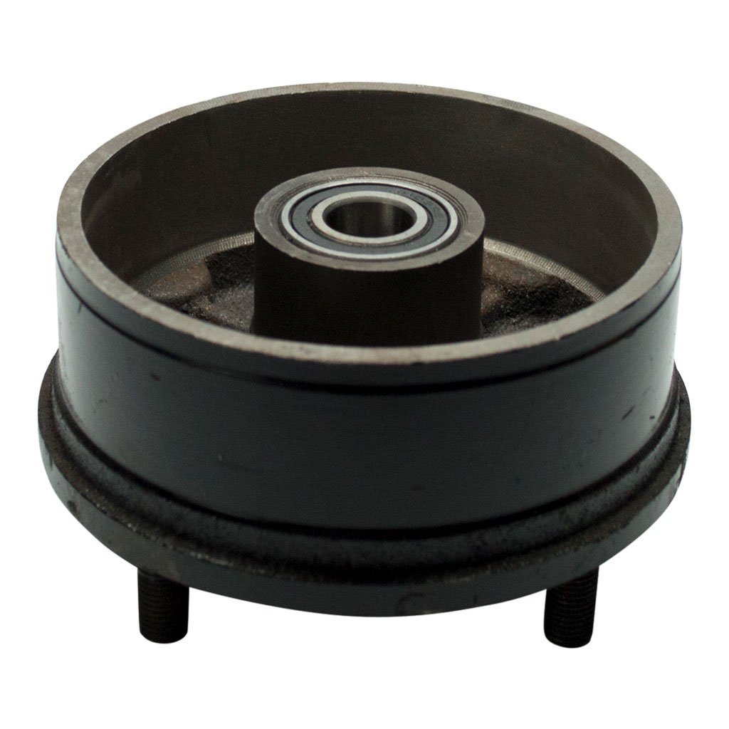 Brake Drum and Wheel Hub Assy - (4) 10mm Studs - 10.0 Inch Tires - Tao Tao ATA150D, Bull 150, Rhino 250 - VMC Chinese Parts