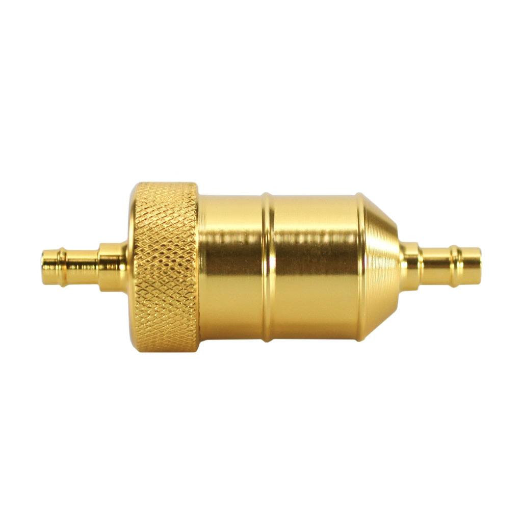 Fuel Filter - 1/4 Inch - Gold Metal CNC - VMC Chinese Parts