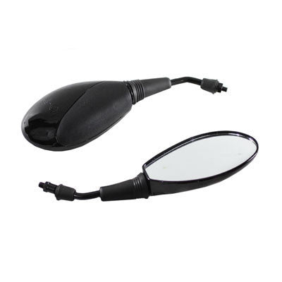 Scooter Rear View Mirror Set - Black - Version 29 - VMC Chinese Parts