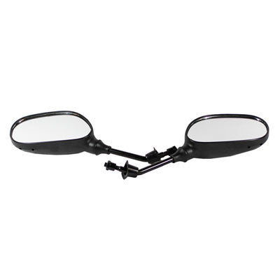Scooter Rear View Mirror Set - Black - 5" Arm - Version 9 - VMC Chinese Parts