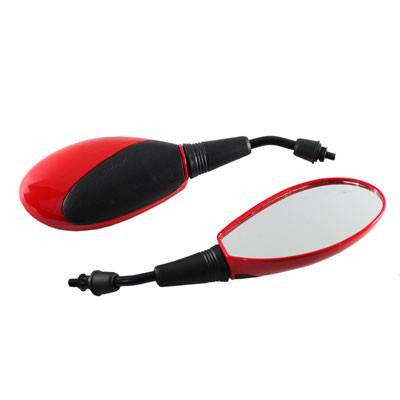 Scooter Rear View Mirror Set - Red - Version 31
