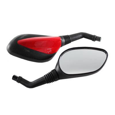 Scooter Rear View Mirror Set - Red - Version 43