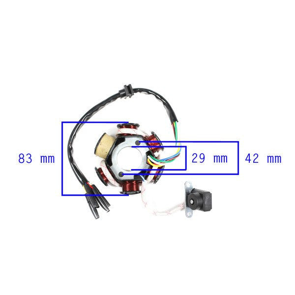 Stator Magneto - 6 Coil - 50cc - 125cc - Version 4 - VMC Chinese Parts