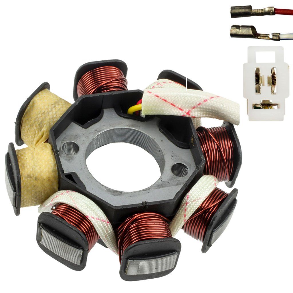 Stator Magneto - 8 Coil - GY6 50cc Scooter - Version 15 - VMC Chinese Parts