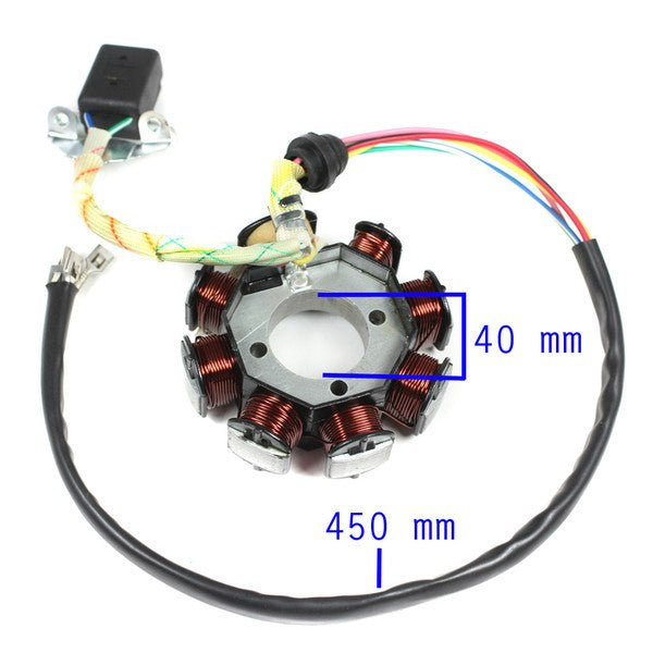 Stator Magneto - 8 Coil - Vertical 250cc - Version 11 - VMC Chinese Parts