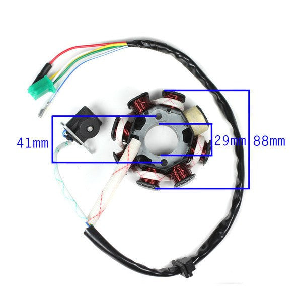Stator Magneto - 8 Coil - GY6 125cc 150cc - Tao Tao Bull 150, Powermax 150 - VMC Chinese Parts