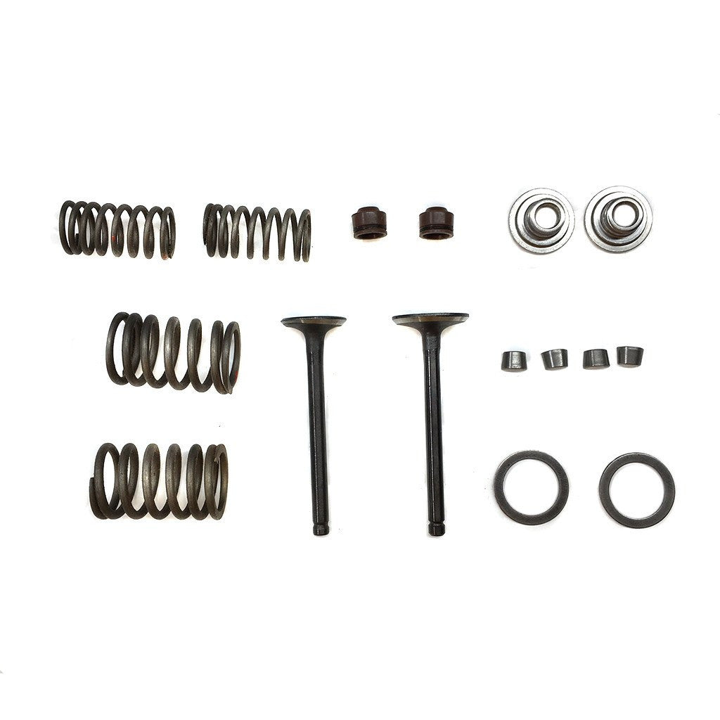 Valve Set With Springs and Clips - 70cc-110cc ATV Engines - Version 2 - VMC Chinese Parts